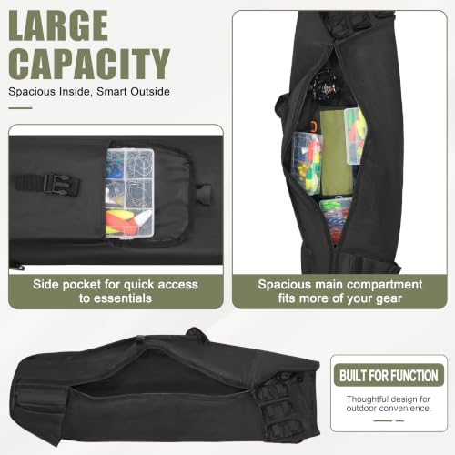 Fishing Pole Bag with Rod Holder Fishing Rod Bag, 5 Rod & - Image 4