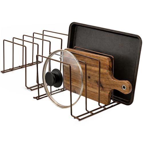 Stock Your Home Kitchen Cabinet Organizer, Bronze (2 Pack) Steel - Image 2