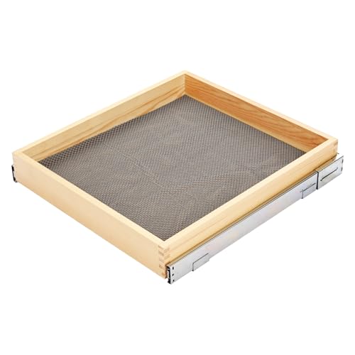 Pull Out Kitchen Drawer Cabinet organizer, 20"W x 21"D Cabinet Drawer,Soft Close Slide Out Wood Shelves Storage for Kitchen Heavy-Duty, Bottom Assembly (1 Tier)