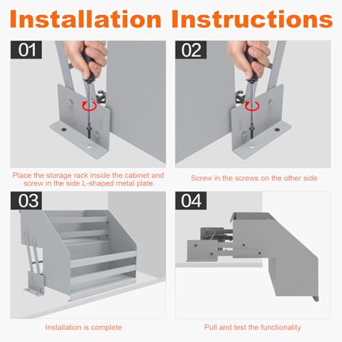 Pull Down Storage Shelf for Kitchen Upper Cabinet - Image 7