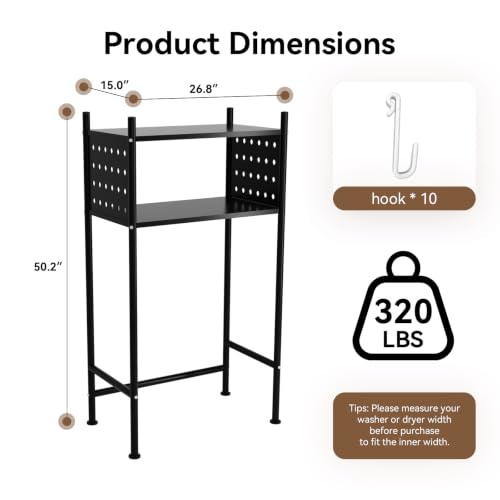 Over Bathroom & Laundry Storage Shelf, Laundry Rack - Image 3