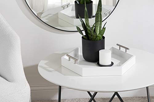 Kate and Laurel Lipton Modern Hexagon Tray, 18 x 18 - Image 3