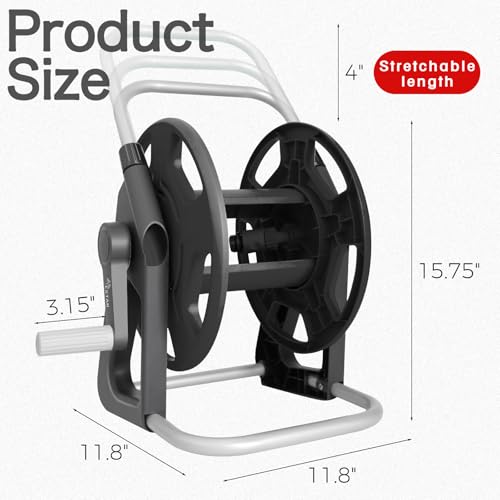 Garden Water Hose Reel,Holds 50-60 Ft of 5/8" Hose - Image 3
