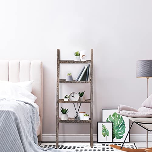 KIAYACI 4-Tier Blanket Ladder Shelves Farmhouse Decorative - Image 5