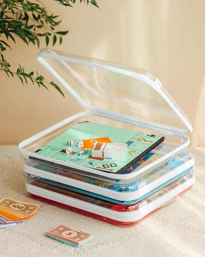 CoiiJoii Board Game Storage,Extra Large Clear Hard Shell Case - Image 7