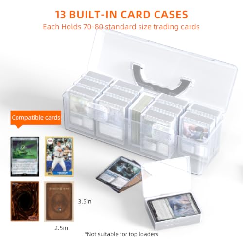 14-Pack Plastic Trading Card Storage Boxes for 900+ Loose Cards - Image 5