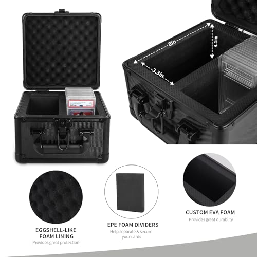 KAGSWAMO Graded Card Storage Box, Holds 60+ PSA Slab Card - Image 5