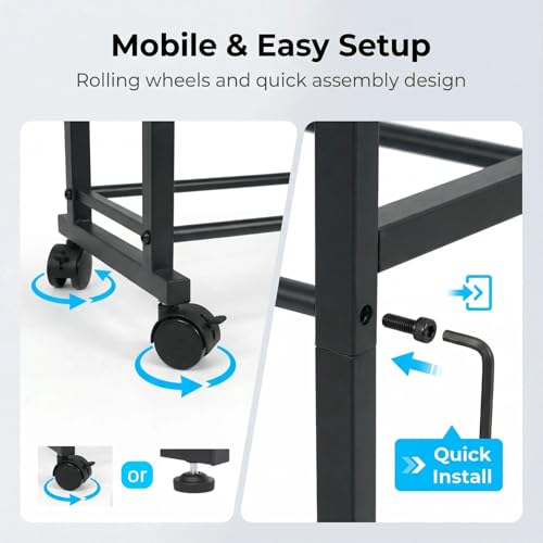 3D Printer Filament Storage Rack with Wheels,3 Tier Spool Holder - Image 3
