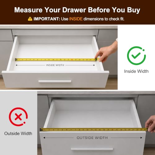 Expandable Bamboo Kitchen Drawer Organizer for Cutlery - Image 4