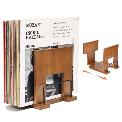 Vinyl Record Holder with Now Playing Display | Home Organization - Image 2