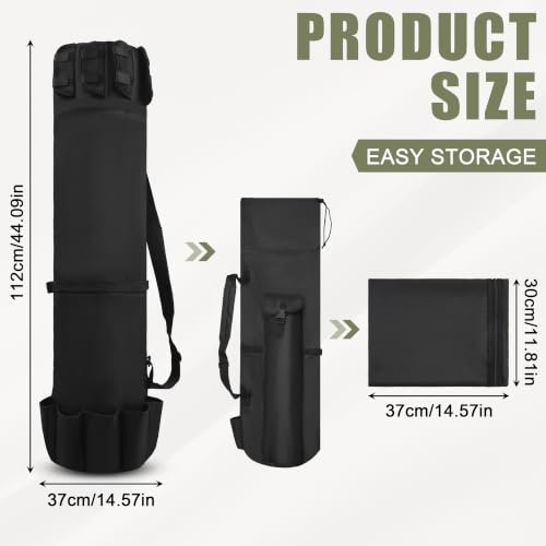 Fishing Pole Bag with Rod Holder Fishing Rod Bag, 5 Rod & - Image 5
