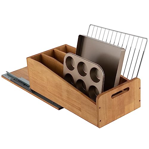 DINDON Pull Out Cabinet Organizer for Pans, Cookie Sheet - Image 7