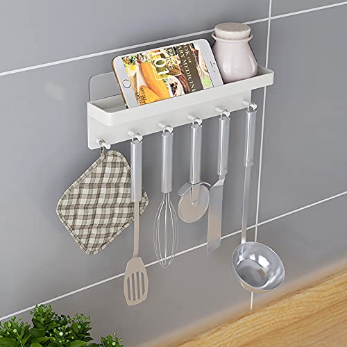 6 Hooks Key Holder for Wall, Mail Organizer Wall Mount with Key - Image 5