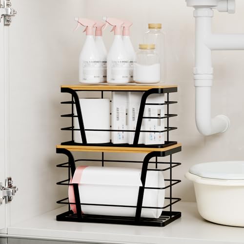 2 Pack Stackable Storage Laundry Kitchen Organizers, Wall - Image 6