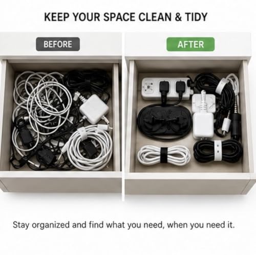 Cable Organizer Variety Pack – 30 Reusable Cord Ties - Image 4