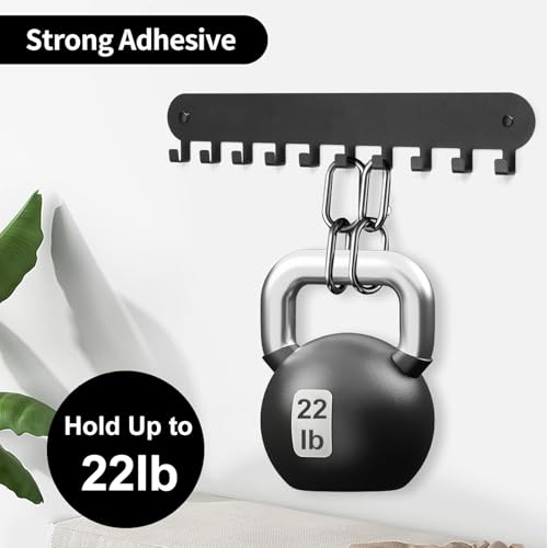 2 Pack Key Holder for Wall, Key Hooks with 10 Hooks, Black - Image 6