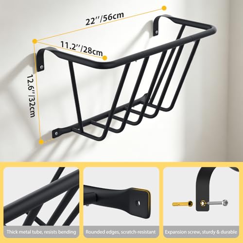 Univivi Wall Mounted Blanket Holder Throw Wall Blanket - Image 4