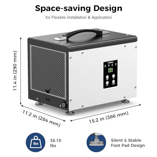ALORAIR Smart Wi-Fi 70 Pints Crawlspace Dehumidifier - Image 3