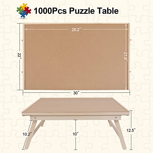 1000 Pieces Puzzle Board with 4 Drawers, Protective Cover - Image 3