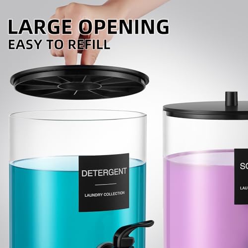 Glass Laundry Detergent Dispenser, 128 oz / 3.5L Fabric - Image 5