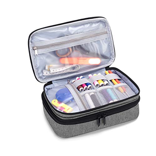 Luxja Double-Layer Sewing Organizer, Gray - Image 4