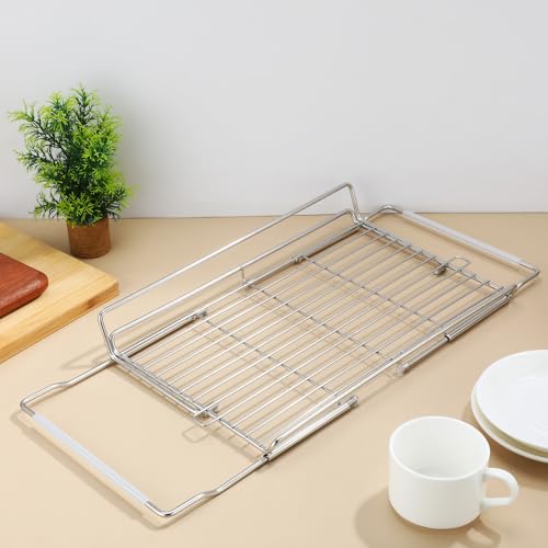 BESPORTBLE Stainless Steel Adjustable Over Sink Dish Drying Rack - Image 8