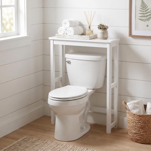 Alaterre Furniture Dorset Over-the-Toilet Storage Shelf, White - Image 3