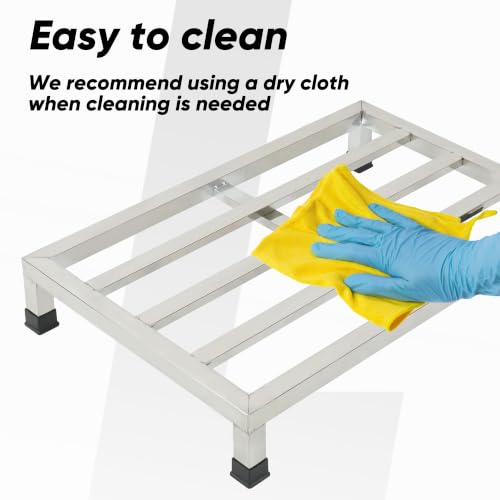 2 Packs Dunnage Rack 23.6x15.8x4inch Stainless Steel Dunnage - Image 6