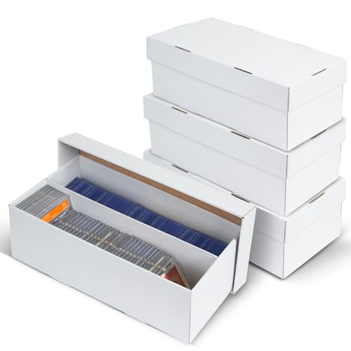 4 Pack Trading Card Storage Box - 2 Rows, Cardboard - Image 2