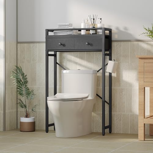 MAHANCRIS Over Toilet Storage, 2-Tier Bathroom Organizer - Image 3