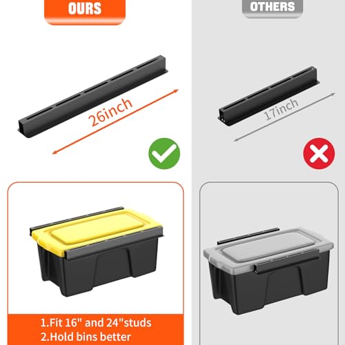 TORACK Garage Ceiling Bin Storage Rack, Overhead Tote | Garage Storage - Image 7