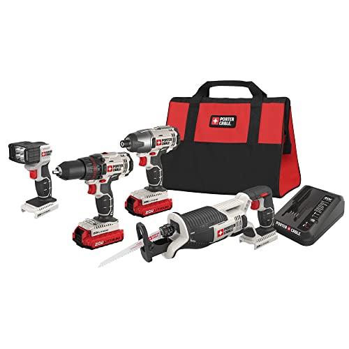 PORTER-CABLE 20V MAX* Cordless Drill Combo Kit, 4-Tool - Image 2