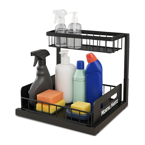 MORTALHARTS Under Sink Organizer – 1 Pack 2-Tier Sli | All Products - Image 2