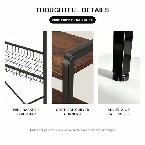 Over-The-Toilet Storage Cabinet, 2-Tier Bathroom Organizer - Image 4