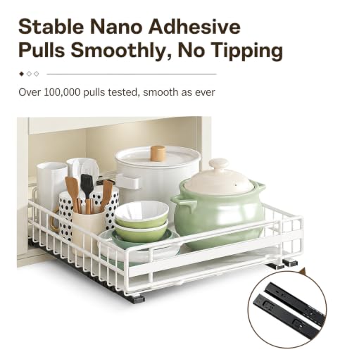 Pull Out Cabinet Organizer, Adjustable Kitchen Sliding Shelf - Image 7