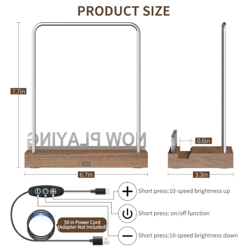 Now Playing Vinyl Record Stand, Light Up Vinyl Record - Image 4