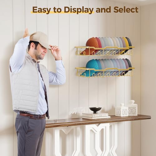 Nicetree Hat Racks for Baseball Caps Wall - Metal Hat - Image 3