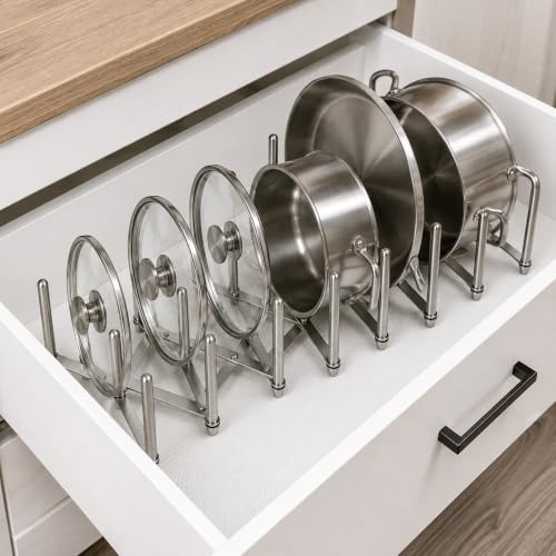 Ikea Variera Pot Lid Organizer, Stainless Steel, Set of 2 - Image 5