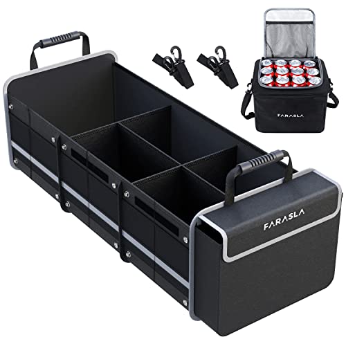 Waterproof Car Trunk Organizer with Cooler Bag - Image 2