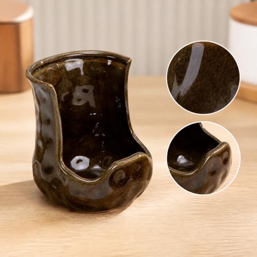 Ceramic Spoon Rest for Stove Top w/Pot Lid Holder, Kitchen - Image 3