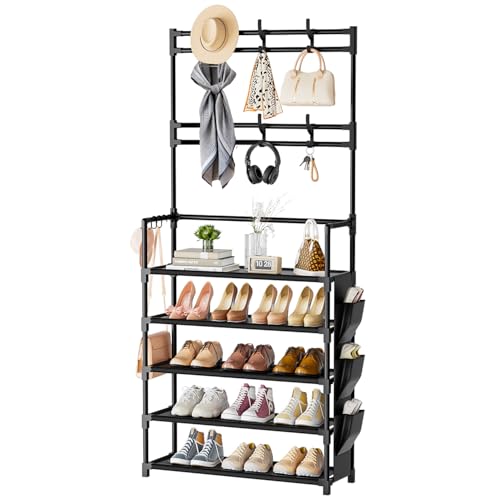 Shoe Rack 5 Tier Shoe Organizer Storage 15-20 Pairs - Image 2