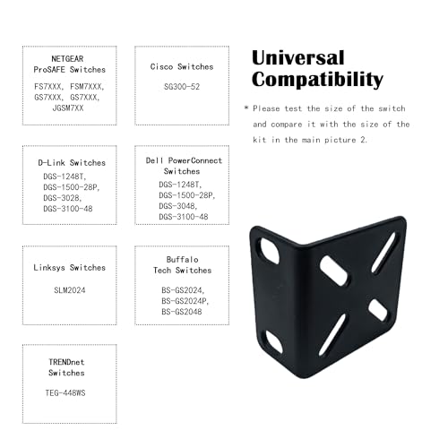 Rack Mount Kit for 17.3 inch Switches, Adjustable Rack Ears - Image 6