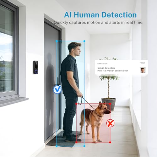 1080P Video Doorbell Camera Wireless, Battery Powered - Image 5