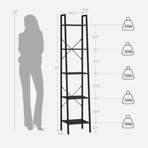 Hzuaneri Ladder Shelf, Bookshelf - Image 3