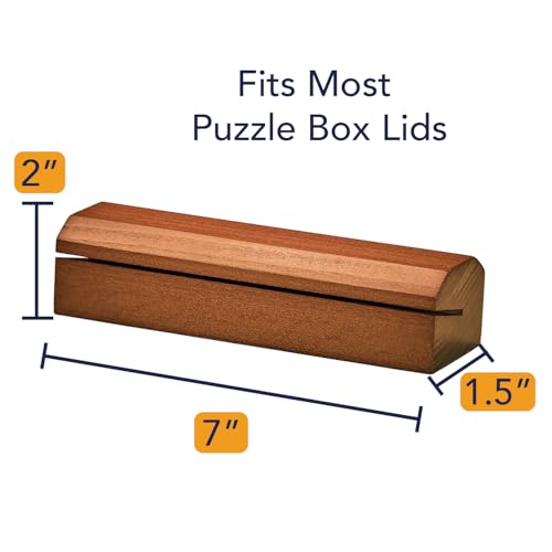 Bits and Pieces Puzzle Box Lid Holder, Solid Wood Puzzling - Image 4