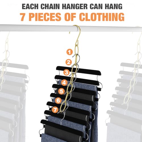 NiHome Clothing Chain Hangers 10-Pack, Space Saving | All Products - Image 5