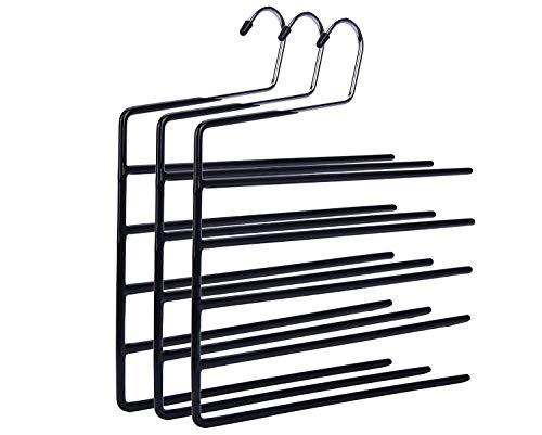 Nature Smile Pants Hangers 3pack, Heavy Duty Multi Layers - Image 4