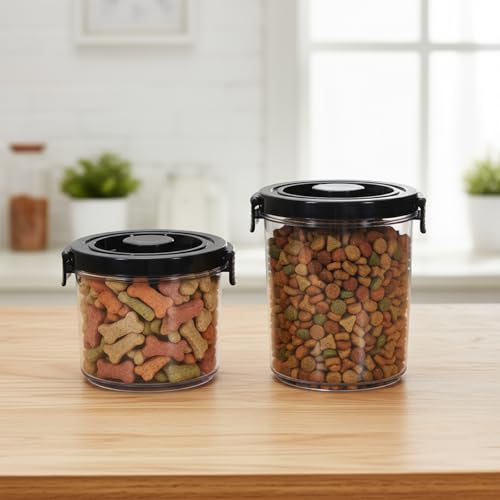 Dog Treat Container for Countertop, Dog Food Storage with 2 Jars - Image 3