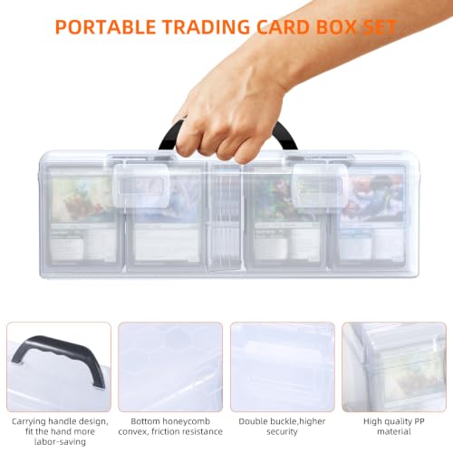 14-Pack Plastic Trading Card Storage Boxes for 900+ Loose Cards - Image 6