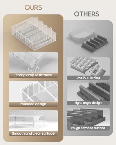 LYNG Lid Organizers Inside Cabinet, Clear Plastic Storage Lid - Image 7